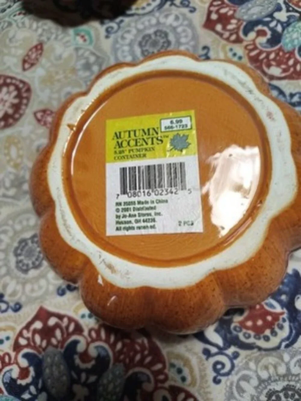 Vintage Pumpkin Candy Dish
